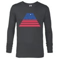 thumbnail image 1 of Star Wars Logo Broad Stripes July 4th Retro - Long Sleeve T-Shirt for Men - Customized-Charcoal Heather, 1 of 5