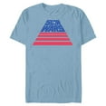 thumbnail image 1 of Star Wars Logo Broad Stripes July 4th Retro - Short Sleeve Blended T-Shirt for Adults - Customized-Ocean Blue, 1 of 5