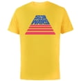 thumbnail image 1 of Star Wars Logo Broad Stripes July 4th Retro - Short Sleeve Cotton T-Shirt for Adults - Customized-Yellow, 1 of 5