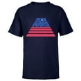 thumbnail image 1 of Star Wars Logo Broad Stripes July 4th Retro - Short Sleeve T-Shirt for Kids - Customized-Navy, 1 of 5