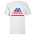 thumbnail image 1 of Star Wars Logo Broad Stripes July 4th Retro - Short Sleeve T-Shirt for Kids - Customized-White, 1 of 5
