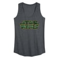 thumbnail image 1 of Star Wars - Logo Camo - Women's Racerback Graphic Tank, 1 of 3
