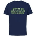 thumbnail image 1 of Star Wars Logo Christmas Collage Holiday Standard - Short Sleeve Cotton T-Shirt for Adults - Customized-Navy, 1 of 5