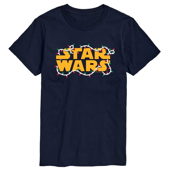 Star Wars - Logo Christmas Lights Men's Short Sleeve Graphic T-Shirt