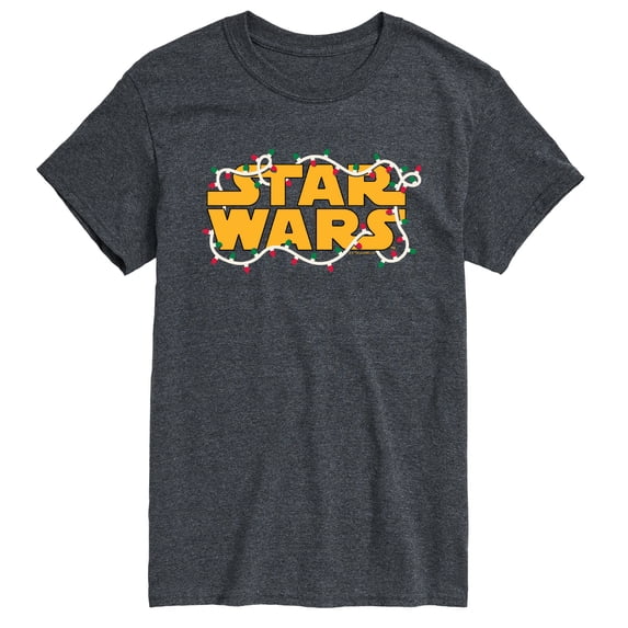 Star Wars - Logo Christmas Lights Men's Short Sleeve Graphic T-Shirt