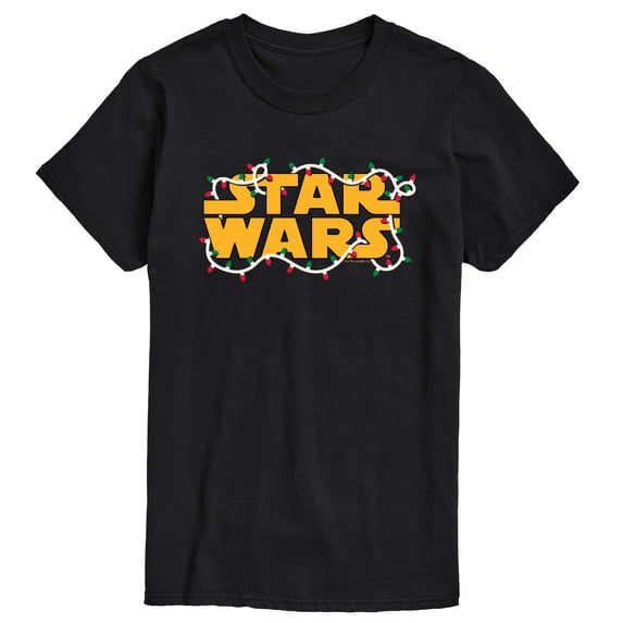 Star Wars - Logo Christmas Lights Men's Short Sleeve Graphic T-Shirt