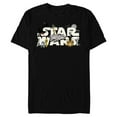 thumbnail image 1 of Star Wars Logo Classic Heroes Vehicles and Villains - Short Sleeve Blended T-Shirt for Adults - Customized-Black, 1 of 5