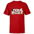 thumbnail image 1 of Star Wars Logo Classic Heroes Vehicles and Villains - Short Sleeve T-Shirt for Kids - Customized-Red, 1 of 5