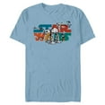 thumbnail image 1 of Star Wars Logo Cute Galactic Battles - Short Sleeve Blended T-Shirt for Adults - Customized-Ocean Blue, 1 of 5