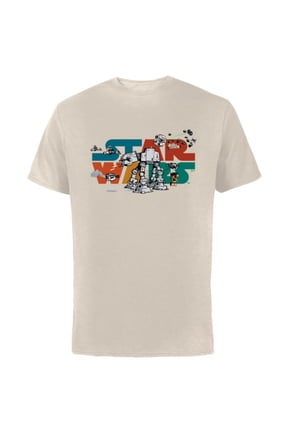 Logo Cute Galactic Battles - Short Sleeve Cotton T-Shirt for Adults - Customized-Natural