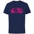 thumbnail image 1 of Star Wars Logo Fashion Style Magenta Stormtrooper - Short Sleeve Cotton T-Shirt for Adults - Customized-Navy, 1 of 5