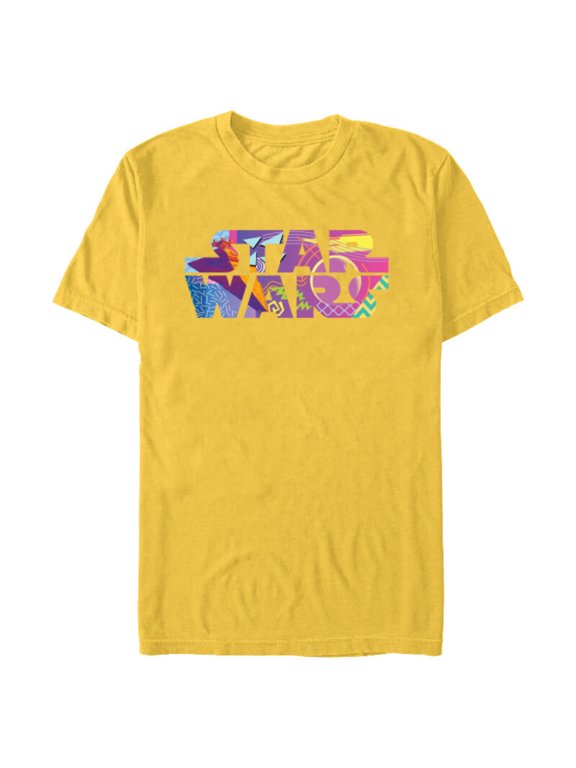 Logo Fashion Style Retro ’90s Star Destroyer - Short Sleeve Blended T-Shirt for Adults - Customized-Yellow