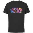 thumbnail image 1 of Star Wars Logo Fashion Style Retro ’90s Star Destroyer - Short Sleeve Cotton T-Shirt for Adults - Customized-Black, 1 of 5