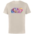 thumbnail image 1 of Star Wars Logo Fashion Style Retro ’90s Star Destroyer - Short Sleeve Cotton T-Shirt for Adults - Customized-Natural, 1 of 5