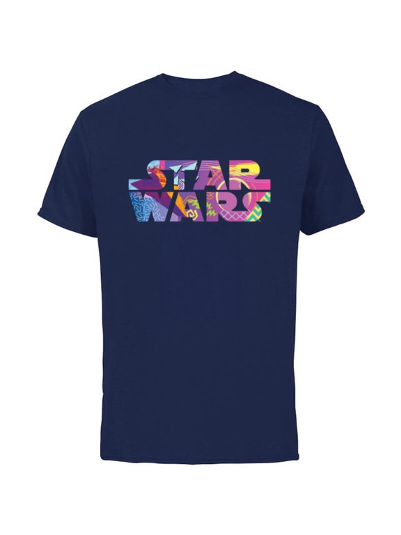 Logo Fashion Style Retro ’90s Star Destroyer - Short Sleeve Cotton T-Shirt for Adults - Customized-Navy