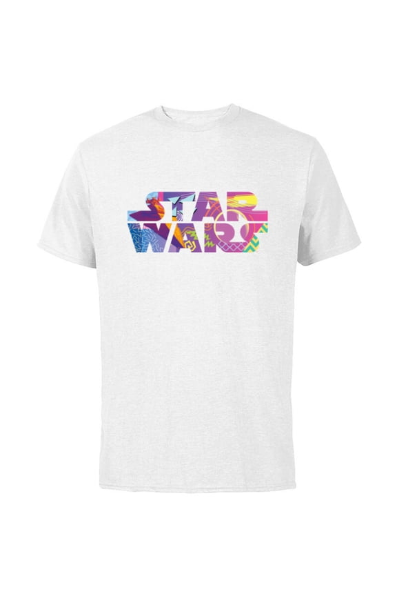 Logo Fashion Style Retro ’90s Star Destroyer - Short Sleeve Cotton T-Shirt for Adults - Customized-White