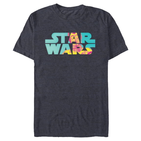Star Wars Logo Fashion Style Summer C-3PO - Short Sleeve Blended T-Shirt for Adults - Customized-Navy Heather