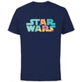 thumbnail image 1 of Star Wars Logo Fashion Style Summer C-3PO - Short Sleeve Cotton T-Shirt for Adults - Customized-Navy, 1 of 5