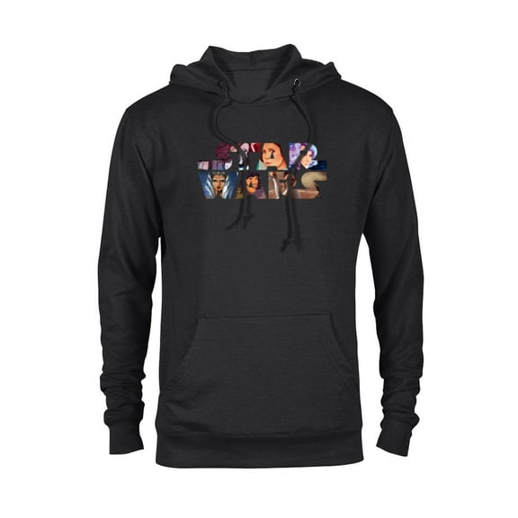 Star Wars Logo Female Heroes - Pullover Hoodie for Adults - Customized-Black