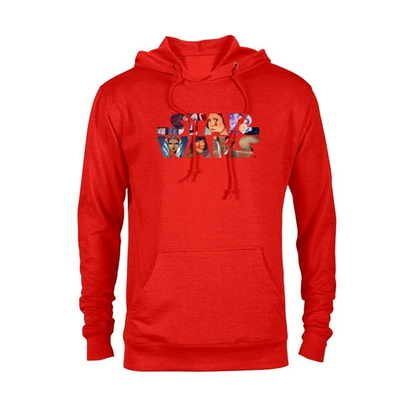 Star Wars Logo Female Heroes - Pullover Hoodie for Adults - Customized-Red