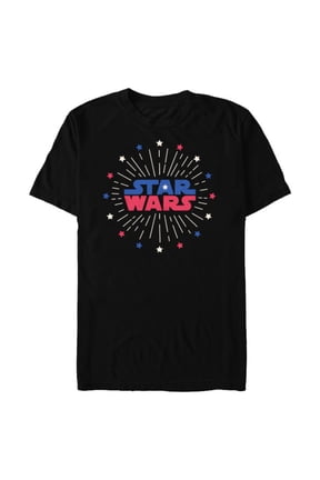 Logo Fireworks Logo July 4th - Short Sleeve Blended T-Shirt for Adults - Customized-Black