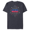 thumbnail image 1 of Star Wars Logo Fireworks Logo July 4th - Short Sleeve Blended T-Shirt for Adults - Customized-Navy Heather, 1 of 5
