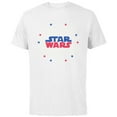 thumbnail image 1 of Star Wars Logo Fireworks Logo July 4th - Short Sleeve Cotton T-Shirt for Adults - Customized-White, 1 of 5