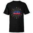 thumbnail image 1 of Star Wars Logo Fireworks Logo July 4th - Short Sleeve T-Shirt for Kids - Customized-Black, 1 of 5