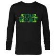 thumbnail image 1 of Star Wars Logo Green Shamrocks St. Patrick’s Day - Long Sleeve T-Shirt for Men - Customized-Black, 1 of 5