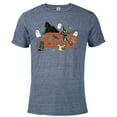 thumbnail image 1 of Star Wars Logo Grogu Darth Vader R2-D2 C-3PO Fall Halloween - Short Sleeve Blended T-Shirt for Adults - Customized-Denim Snow Heather, 1 of 5