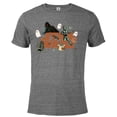 thumbnail image 1 of Star Wars Logo Grogu Darth Vader R2-D2 C-3PO Fall Halloween - Short Sleeve Blended T-Shirt for Adults - Customized-Graphite Snow Heather, 1 of 5