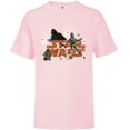 thumbnail image 1 of Star Wars Logo Grogu Darth Vader R2-D2 C-3PO Fall Halloween - Short Sleeve T-Shirt for Kids - Customized-Soft Pink, 1 of 5