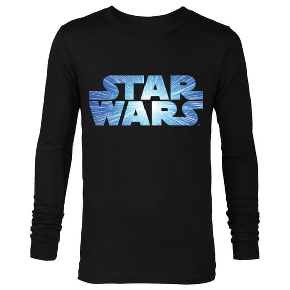 Star Wars Logo Jump to Lightspeed - Long Sleeve T-Shirt for Men - Customized-Black