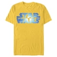 thumbnail image 1 of Star Wars Logo Jump to Lightspeed - Short Sleeve Blended T-Shirt for Adults - Customized-Yellow, 1 of 5