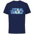 thumbnail image 1 of Star Wars Logo Jump to Lightspeed - Short Sleeve Cotton T-Shirt for Adults - Customized-Navy, 1 of 5