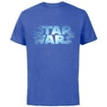 thumbnail image 1 of Star Wars Logo Jump to Lightspeed - Short Sleeve Cotton T-Shirt for Adults - Customized-Royal Heather, 1 of 5
