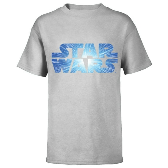 Star Wars Logo Jump to Lightspeed - Short Sleeve T-Shirt for Kids - Customized-Athletic Heather