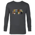 thumbnail image 1 of Star Wars Logo Kawaii Multi-Character - Long Sleeve T-Shirt for Men -Customized-Charcoal Heather, 1 of 5