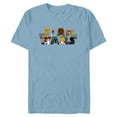 thumbnail image 1 of Star Wars Logo Kawaii Multi-Character - Short Sleeve Blended T-Shirt for Adults -Customized-Ocean Blue, 1 of 5