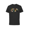 thumbnail image 1 of Star Wars Logo Kawaii Multi-Character - Short Sleeve Cotton T-Shirt for Adults -Customized-Black, 1 of 4