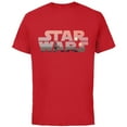 thumbnail image 1 of Star Wars Logo Luke Skywalker Tatooine - Short Sleeve Cotton T-Shirt for Adults - Customized-Red, 1 of 5