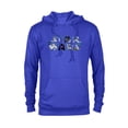 thumbnail image 1 of Star Wars Logo Millennium Falcon and Death Star - Pullover Hoodie for Adults -Customized-Royal Heather, 1 of 5