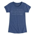 thumbnail image 1 of Star Wars - Logo Outline - Toddler And Youth Girls Fitted Short Sleeve Tee, 1 of 4