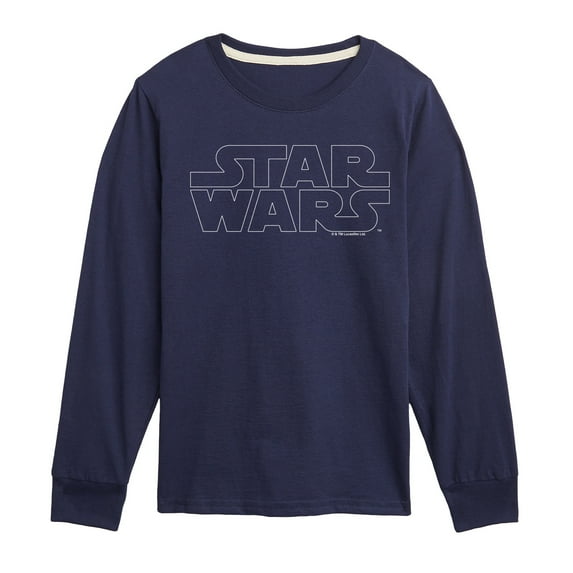 Star Wars - Logo Outline - Toddler And Youth Long Sleeve Tee