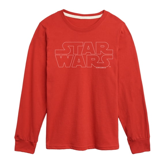 Star Wars - Logo Outline - Toddler And Youth Long Sleeve Tee