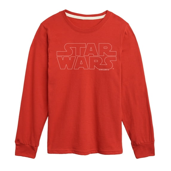 Star Wars - Logo Outline - Toddler And Youth Long Sleeve Tee