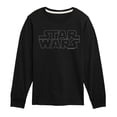 thumbnail image 1 of Star Wars - Logo Outline - Toddler And Youth Long Sleeve Tee, 1 of 4