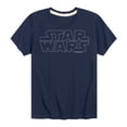 thumbnail image 1 of Star Wars - Logo Outline - Toddler And Youth Short Sleeve Tee, 1 of 5