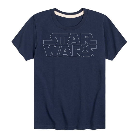 Star Wars - Logo Outline - Toddler And Youth Short Sleeve Tee