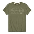 thumbnail image 1 of Star Wars - Logo Outline - Toddler And Youth Short Sleeve Tee, 1 of 5